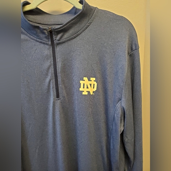 (2) Norte Dame XL Quarter-Zip Pullovers Mens Lightweight Sports College Football - Picture 10 of 15